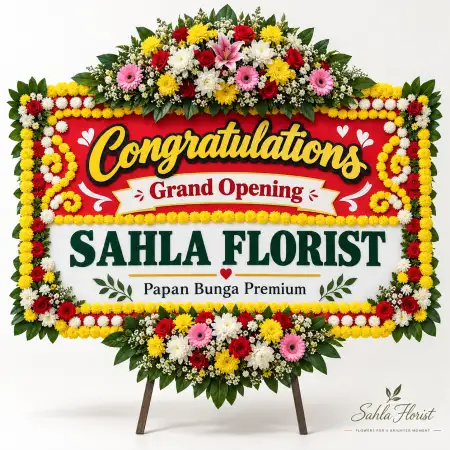 Papan Bunga Ucapan Selamat Sawojajar